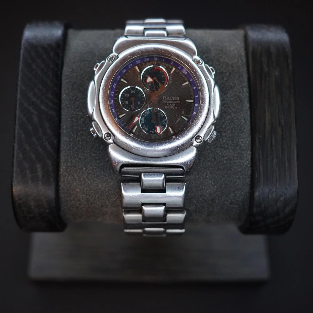 Racer-Orient W50761 CHRONOGRAPH WATCH VINTAGE NOS MONTRE UHR JAPAN WATCH